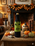 Frankenstein Halloween Wine Bottle Cover | Green Monster Cozy