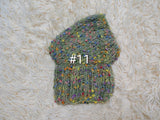 14 color Dog Hat Alpaca Tweed Striped, Knitted Set Warm Pet Clothes outfit apparel, Closed Ear Cap for Dachshunds beanie