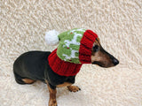 Reindeer Winter knitted hat for small dog,hat for dogs, pet clothes, winter hat for dog, handmade hat, hat dachshund, knitted hat, gift hat