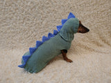 Crocheted Dinosaur Dog Costume – Funny Pet Sweater with Spikes
