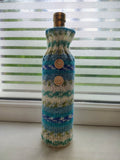 Handmade Knit Wine Bottle Cover | Cozy Fair Isle Sweater for 750ml Wine Bottle | Rustic Holiday Table Decor & Unique Wine Lover Gift