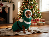 Santa costume for dachshunds, christmas dachshund santa costume hat and sweater