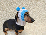 Double Pom Pom Dog Hat — Warm Wool Blend Winter Accessory