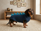 Dachshund dinosaur knitted sweater, dinosaur sweater for dogs, clothes dinosaur knitted sweater for dogs