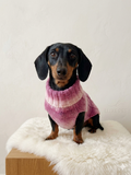 Knitted Melange Wool Pet Jumper Dog Clothes Sweater With Braid, jumper for small dogs, clothes sweater for dogs