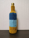 Knit Coastal Wine Bottle Sweaters | Starfish & Fish Sea Theme Decor