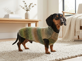 Warm coat for wiener dog, Miniature Dachshund Knitted Jumper, Dachshund clothes knitted sweater, wool sweater for dachshund or small dog