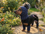 Alpaca Wool Dog Leggings and Hat Set