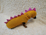Dino-Themed Dog Sweater Set – Unique Handmade Pet Outfit