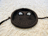 Bear Summer sun hat dogs with holes for ears. Hand knitted sun cap dachshund. Stylish Pet Photo Props and Gift Dog Moms