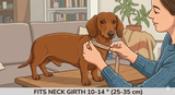 Bow collar for dachshund or small dog