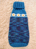Dachshund Sweater with Flowers - Exclusive Warm Winter Clothes for Dogs