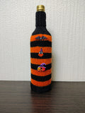 Halloween Wine Bottle Cozy | Knit Bat Owl Pumpkin Drink Decor