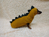 Dinosaur Sweater for Dogs – Cozy Winter Pet Costume with Dinosaur Spikes