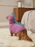 Dragon Dinosaur Winter Dog Clothes Costume Jumper and Hat