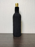 Pirate Skull Wine Bottle Cover | Halloween Knit Drink Decor