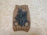 Knitted Donkey Snood Hat for Dachshund - Handmade Dog Costume with Ears and Mane