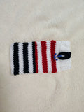 Nautical Striped Phone Sock | Handmade Knit Smartphone Sleeve -Handmade Marine Knit Phone Pouch - Mare Nostrum Collection