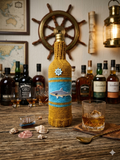 Shark Knitted Wine Bottle Cover - Nautical Ship Wheel Cozy, Ocean Beach House Decor, Unique Fisherman Gift