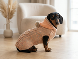 Hooded Dog Sweater, Sweater with hood for dachshund or small dog, sweatshirt knitted for dog
