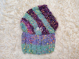 8 color Alpaca tweed striped Dog Hat, Knitted Set Warm Pet Clothes outfit apparel, Closed Ear Cap for Dachshunds beanie