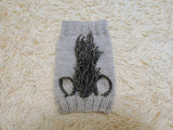 Knitted Donkey Snood Hat for Dachshund - Handmade Dog Costume with Ears and Mane