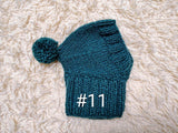 Angora Super Warm Dog Hat with Pom-Pom, Knitted Costume Pet Clothes Warm Cap Closed Ears for Dachshund beanie