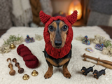 Devil snood hat for dogs