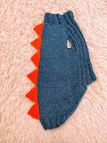 Dachshund Dinosaur Hoodie – Warm Knitted Sweater for Small Dogs