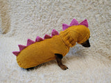 Dino-Themed Dog Sweater Set – Unique Handmade Pet Outfit