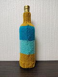 Knit Coastal Wine Bottle Sweaters | Starfish & Fish Sea Theme Decor