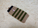 Cute Animal Companion Knit Phone Case | Striped Phone Sleeve-Handmade Knit Animal Phone Pouch | Cozy Stretchy Phone Sock