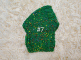 14 color Dog Hat Alpaca Tweed Striped, Knitted Set Warm Pet Clothes outfit apparel, Closed Ear Cap for Dachshunds beanie
