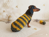 Dachshund clothes knitted sweater, knitted wool sweater for dachshund or small dog