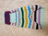 Handmade Knit Dachshund Sweater - Colorful Striped Dog Clothes
