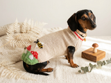 Fly Agaric and Bee Pet Clothes-mushroom Knit dog sweater