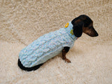 Handmade Cable Knit Dachshund Sweater | Warm Dog Clothes
