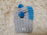 Double Pom Pom Dog Hat — Warm Wool Blend Winter Accessory