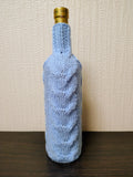 Handmade Knitted Wine Bottle Cover with Cable Stitch – Aesthetic Gift Decor