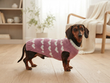Dachshund knitted heart sweater, clothing Dachshund heart sweater, Valentine's day dog sweater, sweater for dachshunds, clothes for dog