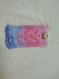 Cozy Cable Knit Phone Sock - Universal Smartphone Protective Sleeve - Hand Knitted Woolen Phone Bag with Button Closure - Boho Style Phone Accessory