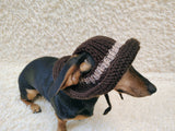 Cowboy Panama hat for dogs, summer cap dachshund, sun protection with open ears panama pet outfit apparel lover gift