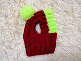 Cute Hand-Knitted Dachshund Snood and Pom-Pom Beanie Set - Cozy Dog Hat and Neck Warmer