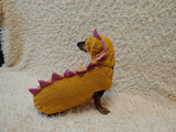 Dino-Themed Dog Sweater Set – Unique Handmade Pet Outfit