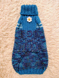 Dachshund Sweater with Flowers - Exclusive Warm Winter Clothes for Dogs