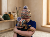 Matching Mother & Dog Knit Hat Snood Set