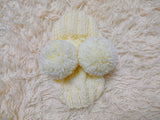 Hat winter pet wool with pompoms,clothes warm hat for dog