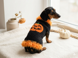 Dog costumes pumpkin sweater, dog costumes for halloween, pumpkin halloween costumes for pets, puppies, cat and dog sweater for halloween