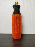 Knit Pumpkin Wine Bottle Cover | Autumn Fall Thanksgiving Decor