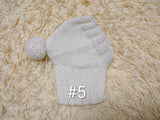 Angora Super Warm Dog Hat with Pom-Pom, Knitted Costume Pet Clothes Warm Cap Closed Ears for Dachshund beanie